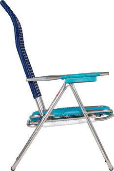 Preview: FIAM® Liegestuhl/Sessel Spaghetti Dunkelblau/Blau/Weiss